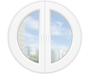 Круглые и овальные пластиковые окна
